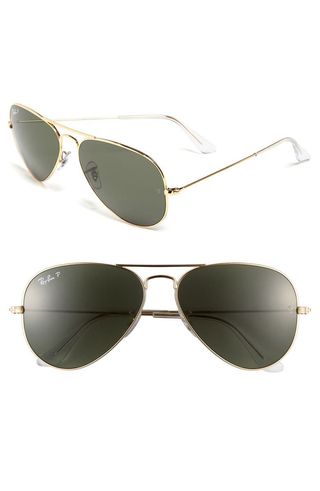 58mm Polarized Aviator Sunglasses