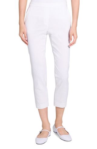 Treeca Linen Blend Pull-On Crop Pants