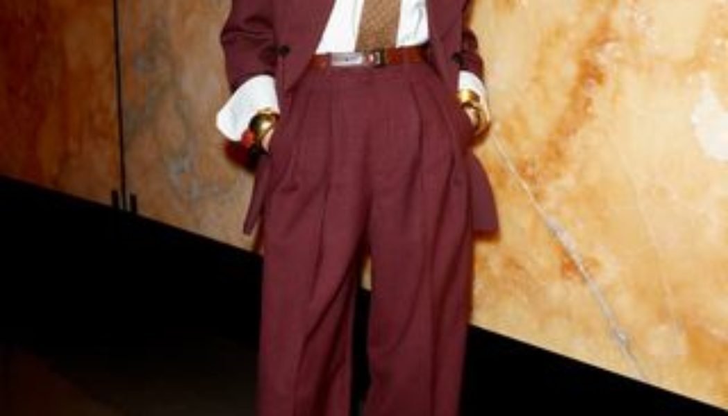 Everyone in Paris Wore the Tailoring Trend That's Coming for Grey Suits Right Now