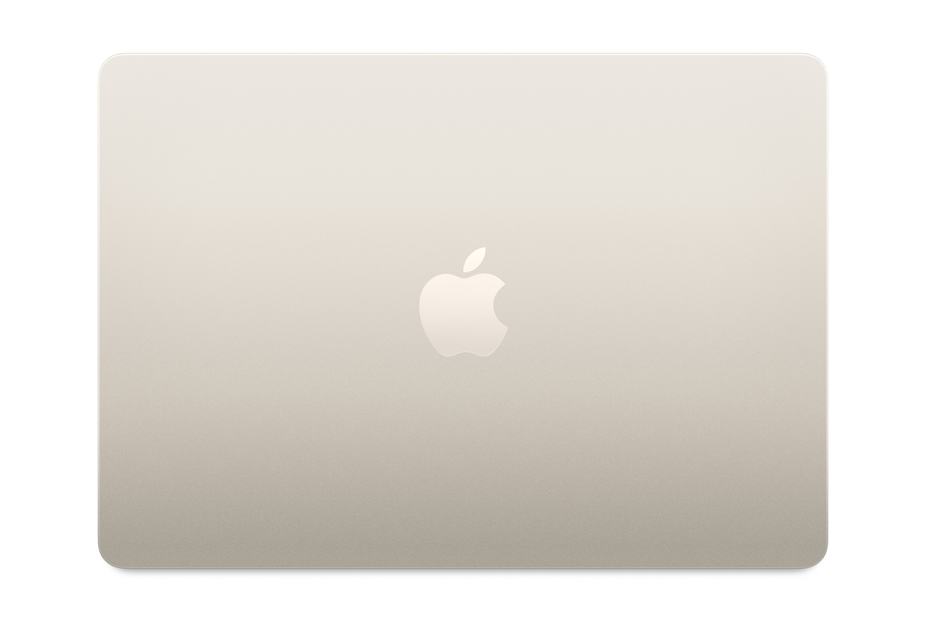 An image of a close 13-inch MacBook Air M4 from above against a white background.