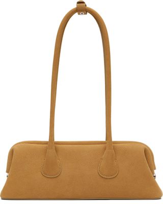Tan Boat Wide Mini Bag
