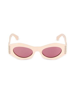 Alaïa, 51mm Oval Sunglasses