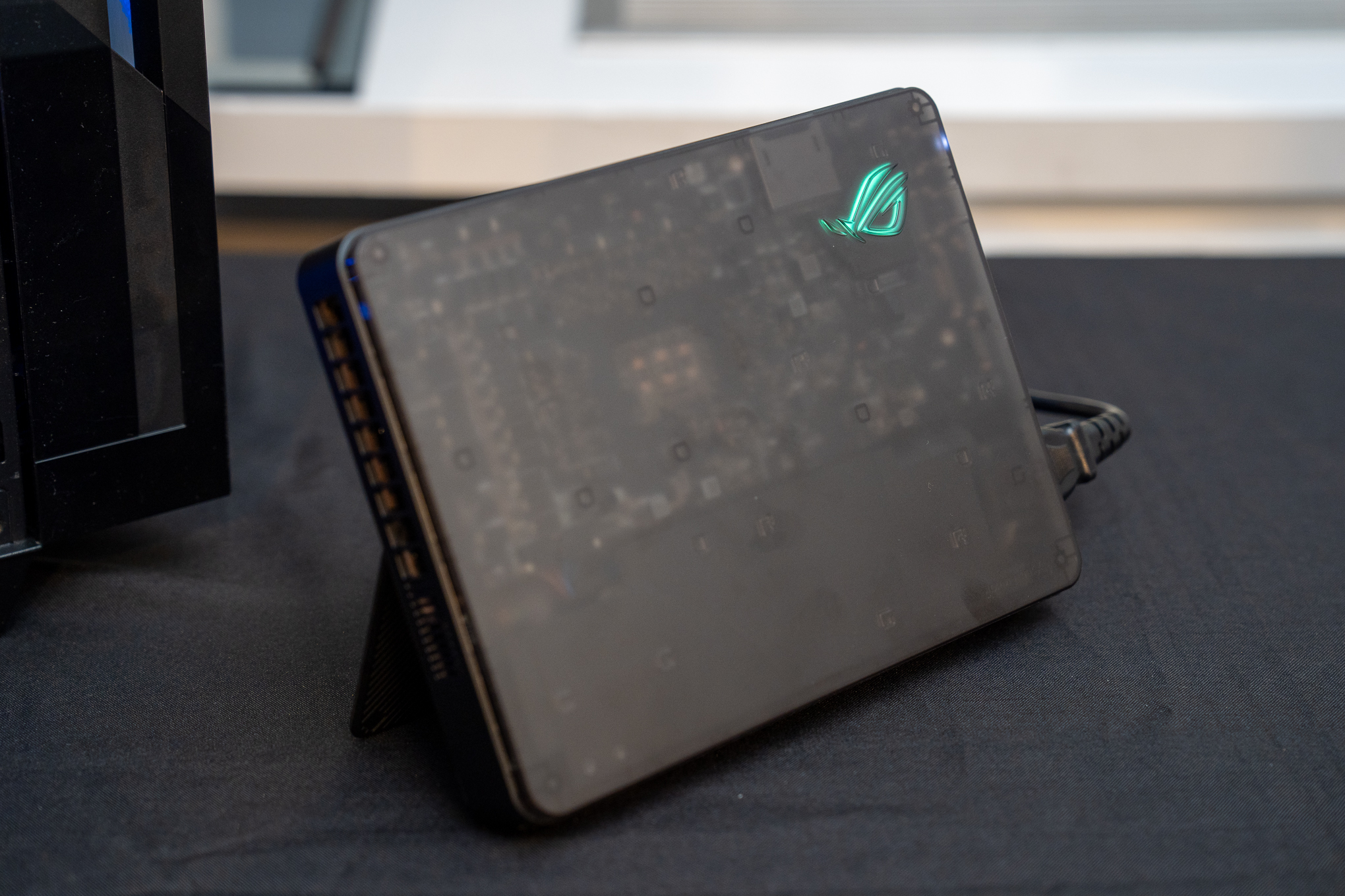 The 2025 Asus XG Mobile, now with standard Thunderbolt 5 instead of a proprietary connector.