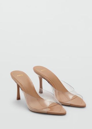 MANGO, Vinyl Panel Heel Sandal - Women | Mango United Kingdom