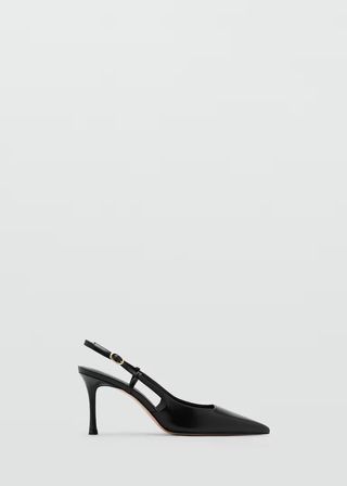 MANGO, Pointed-Toe Leather Heeled Shoes - Women | Mango United Kingdom