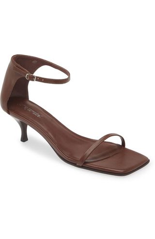 Celina Kitten Heel Ankle Strap Sandal