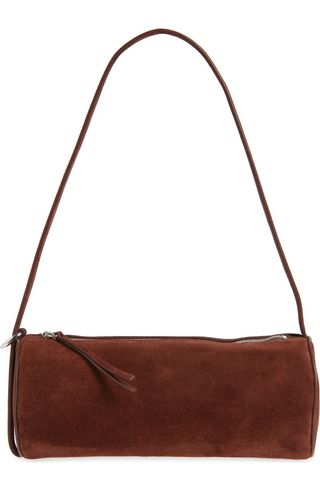Simona Suede Cylinder Shoulder Bag
