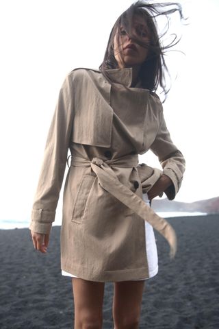 Belted Midi Trench Coat