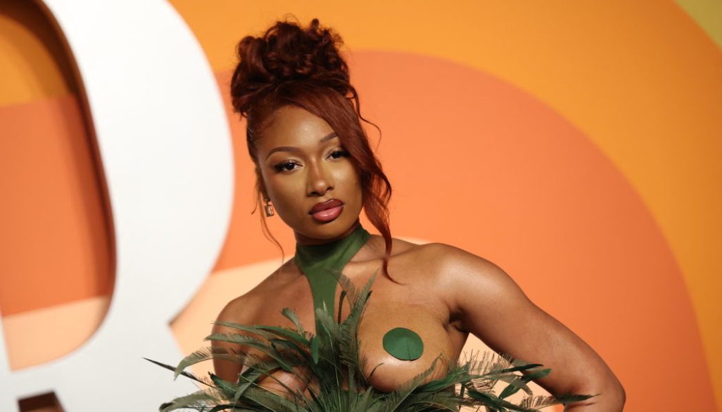 Megan Thee Stallion Turns Heads With Vanity Fair Oscar Party Dress [Photos]