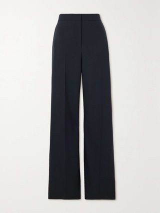 Delton Pleated Wool Straight-Leg Pants