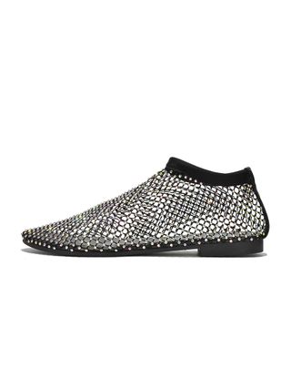 Cape Robbin, Cape Robbin Mesh Ballet Flats for Women -Summer Mesh Ballet Flats for Women Mesh Shoes Women -Womens Mesh Fishnet Shoes (fantasia) - Black Size 6.5