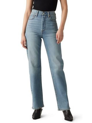 Levi's, Levi's Women's Ribcage Straight Full Length Jeans, Ringing Bells, 26