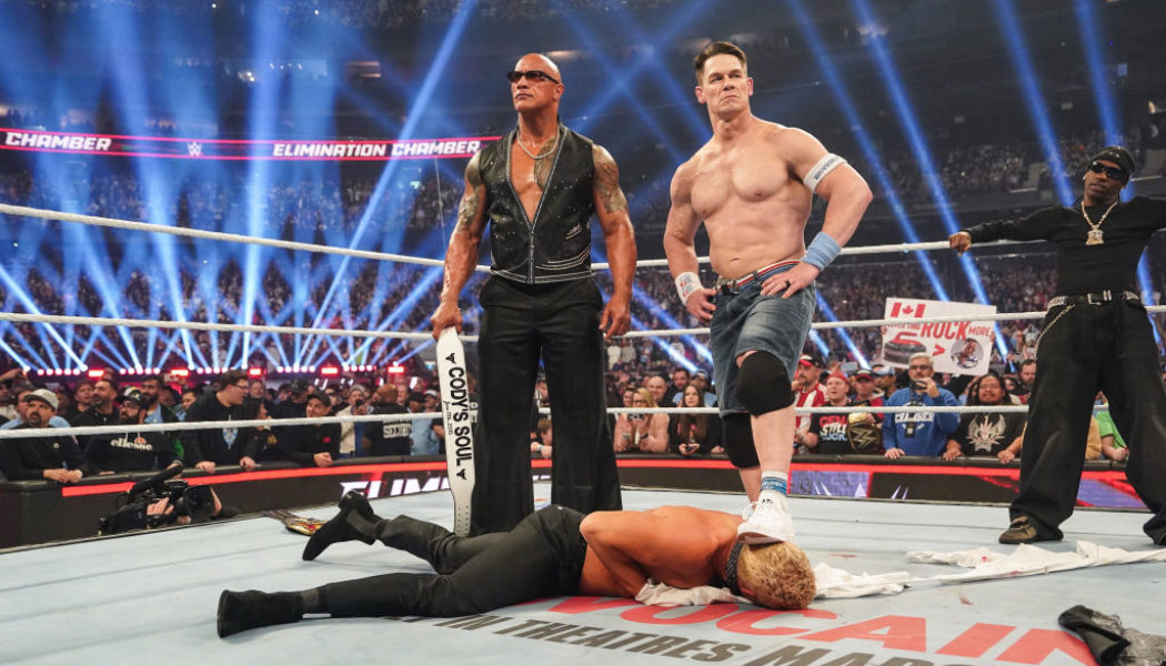 Travis Scott Injured Cody Rhodes With His Pimp Slap At WWE's 'Elimination Chamber'