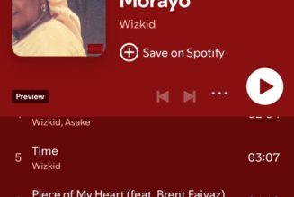 Wizkid’s Legacy: Morayo Tops Spotify Charts for 18 Consecutive Weeks » NaijaTunez - No. 1 Platform For Latest Naija Music & Videos