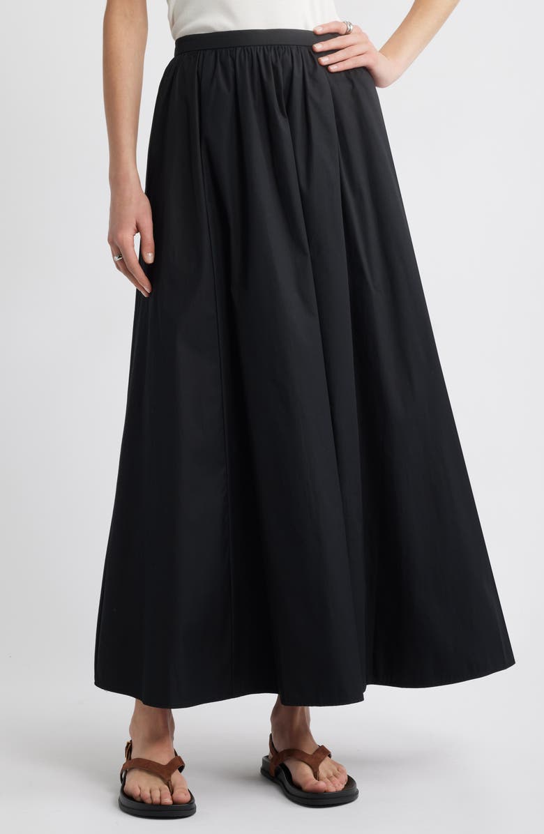 Cotton Poplin Maxi Skirt
