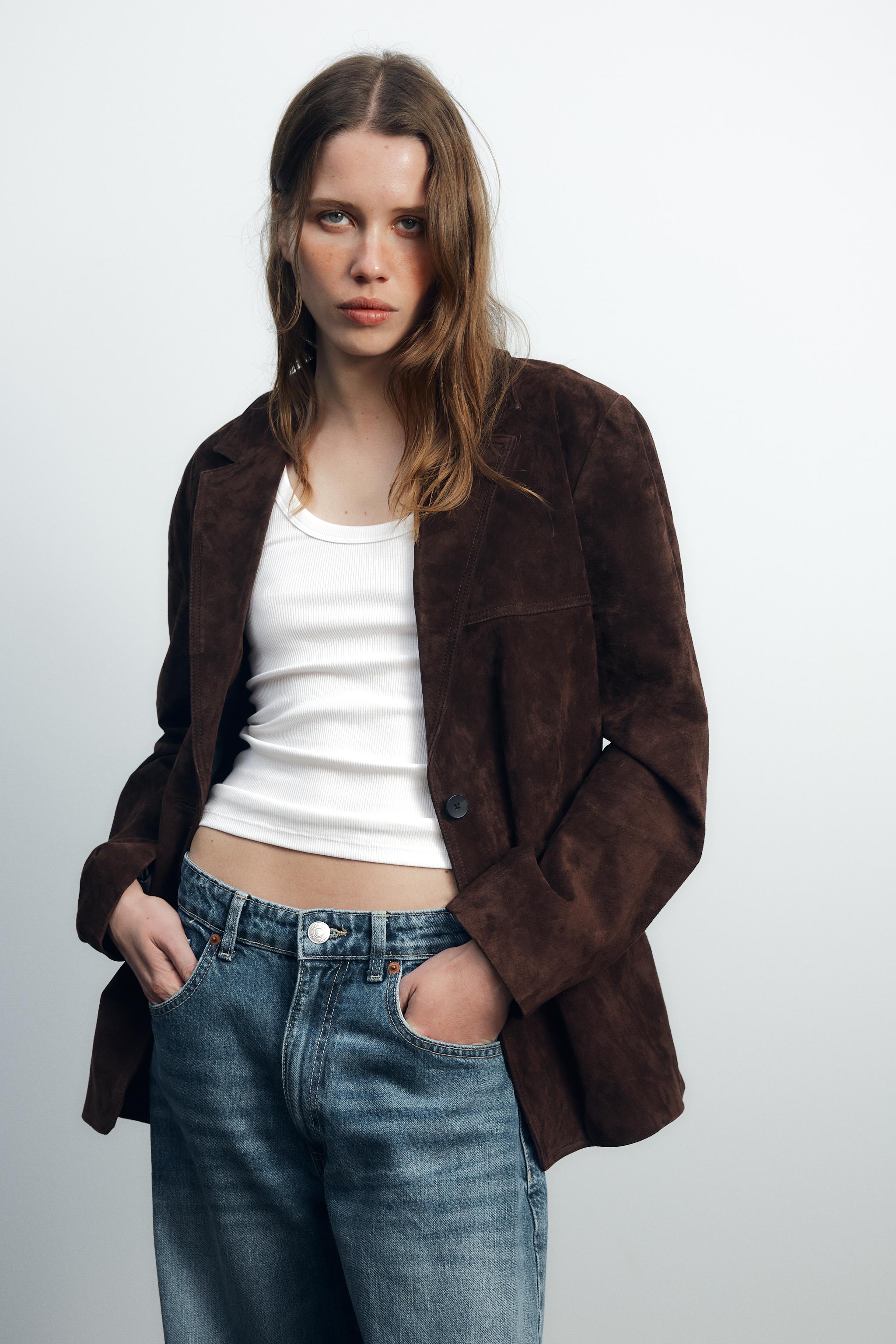 Leather Suede Blazer