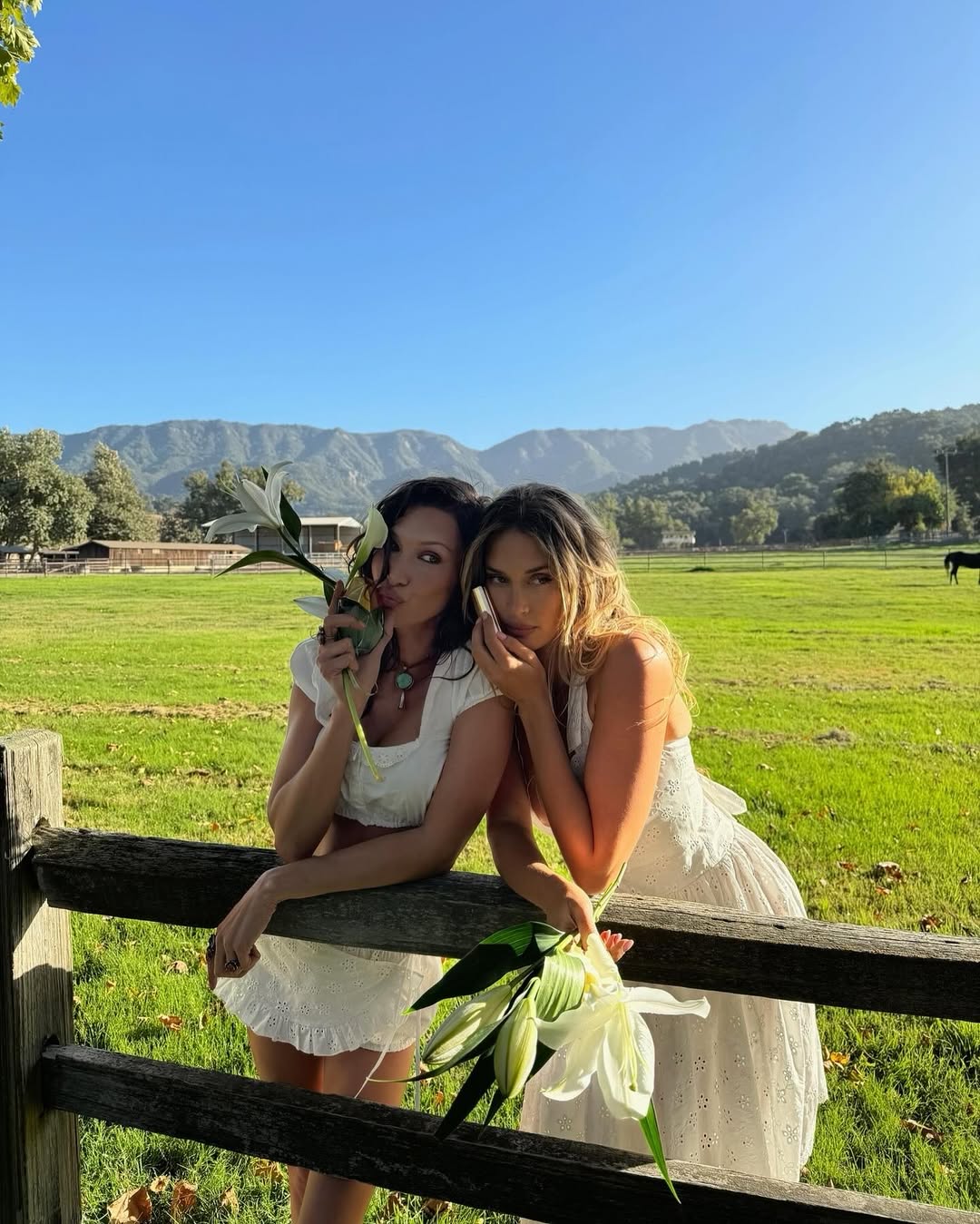 Bella Hadid and Francesca Aiello shoot for a Orebella x Frankie's Bikinis collaboration