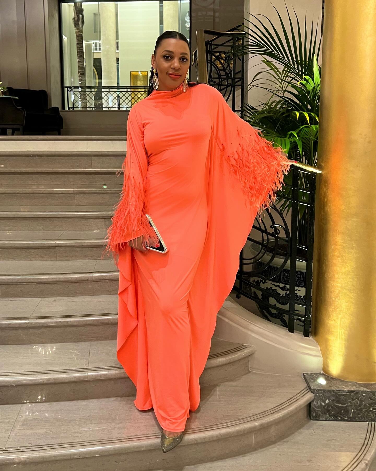 morgan evans wearing lapointe in monaco