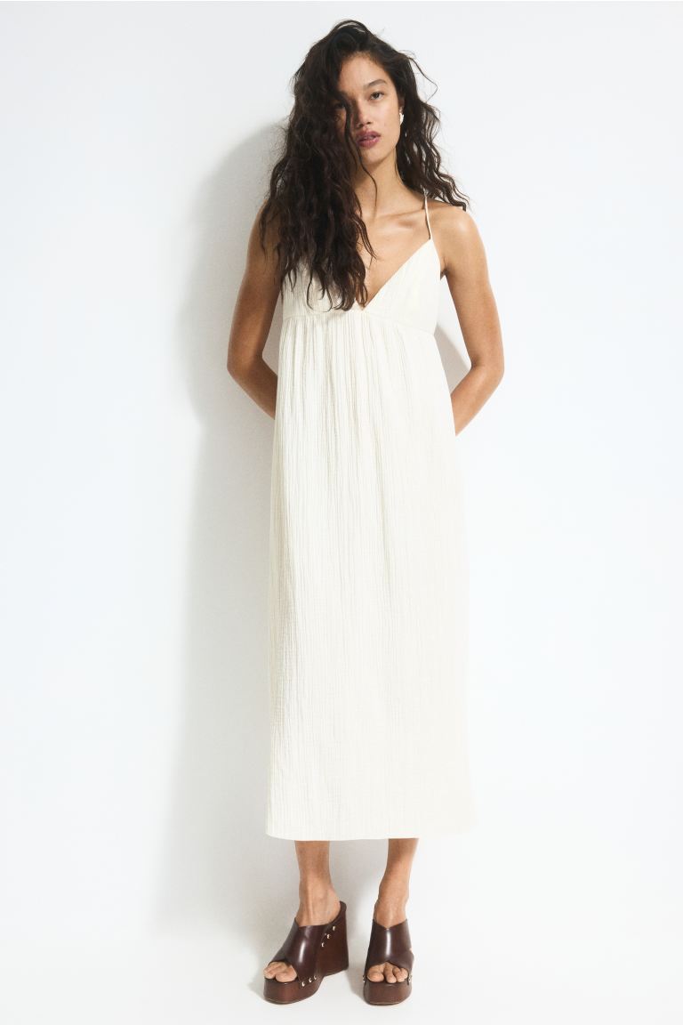 Tie-Detail Maxi Dress