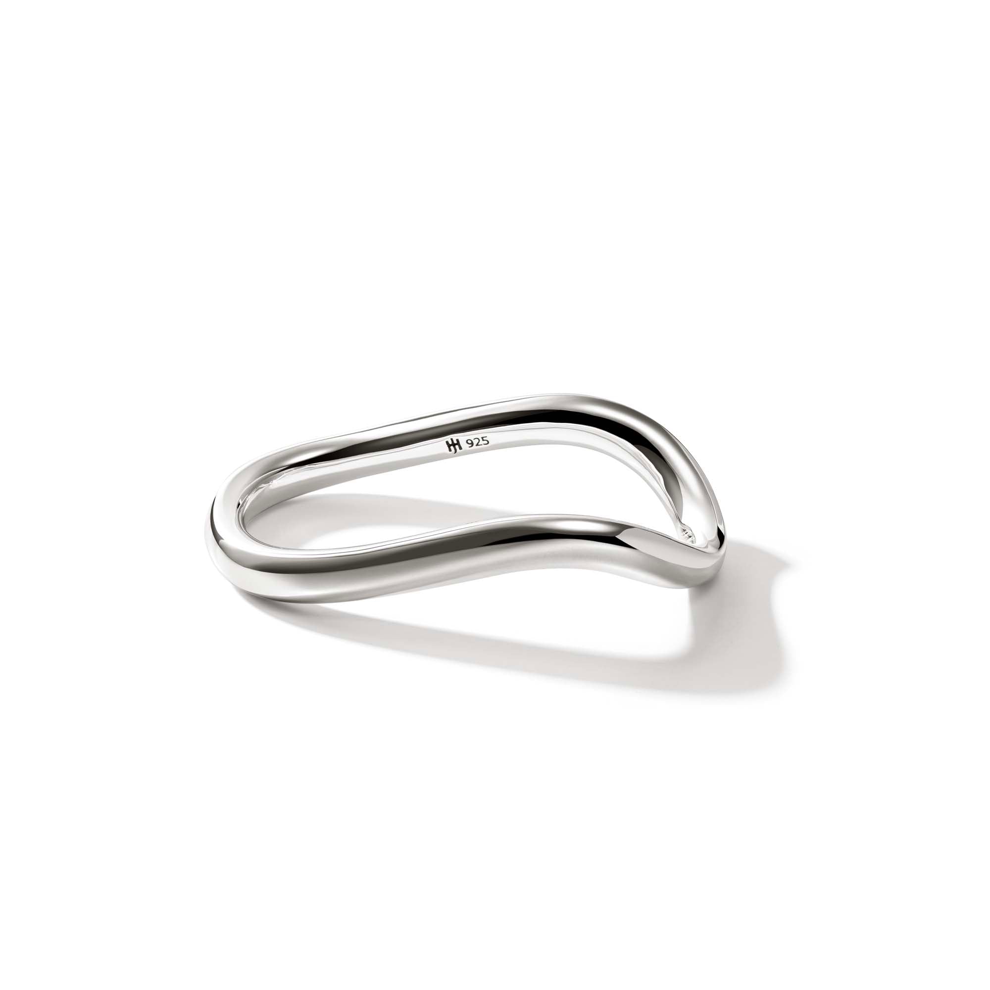 Surf Ring, Sterling Silver, Double Finger|rb901113