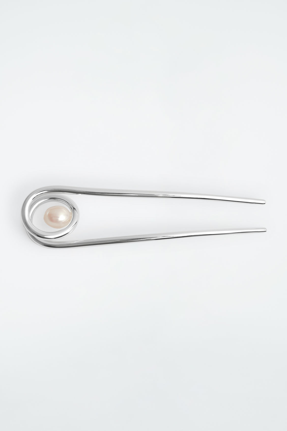 Coiled Freshwater Pearl Hair Pin