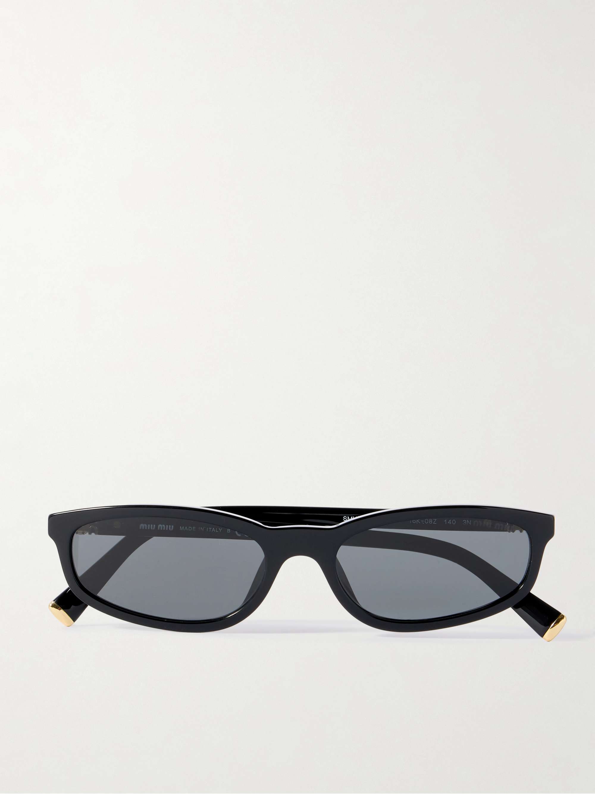 Oval-Frame Acetate Sunglasses