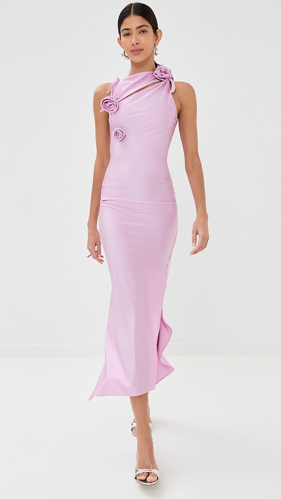 Coperni Asymmetric Flower Gown