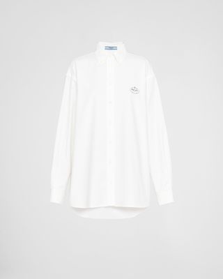 Embroidered Oxford Cotton Shirt
