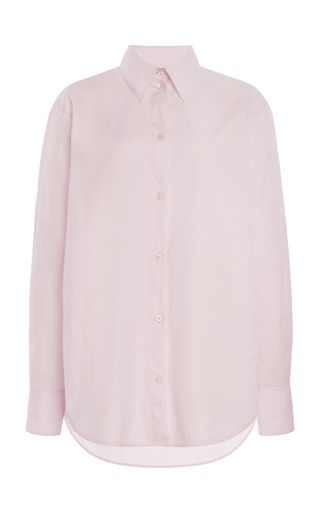 Kimono-Sleeve Organic Cotton Poplin Shirt
