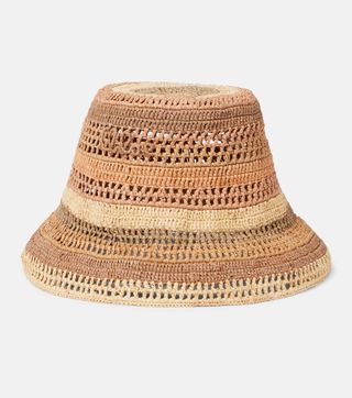 Sunset Raffia Bucket Hat