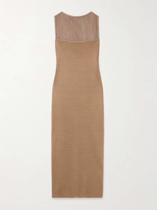 Ruslan Fringed Knitted Maxi Dress