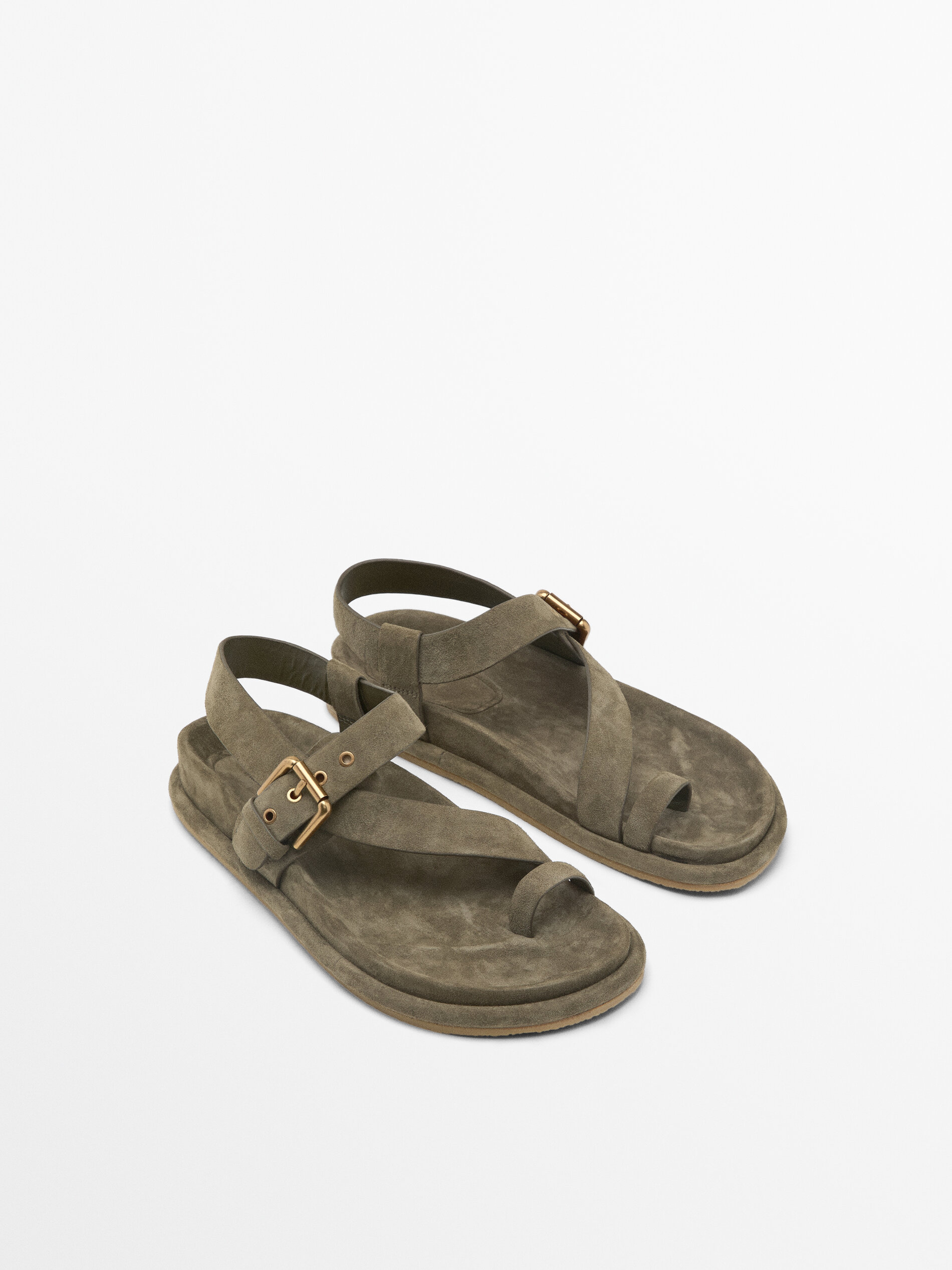 Suede Strappy Sandals