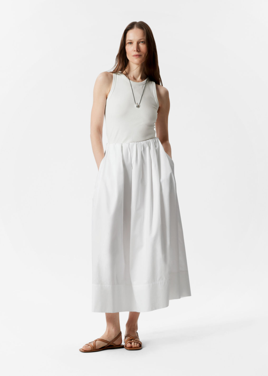 A-Line Midi Skirt