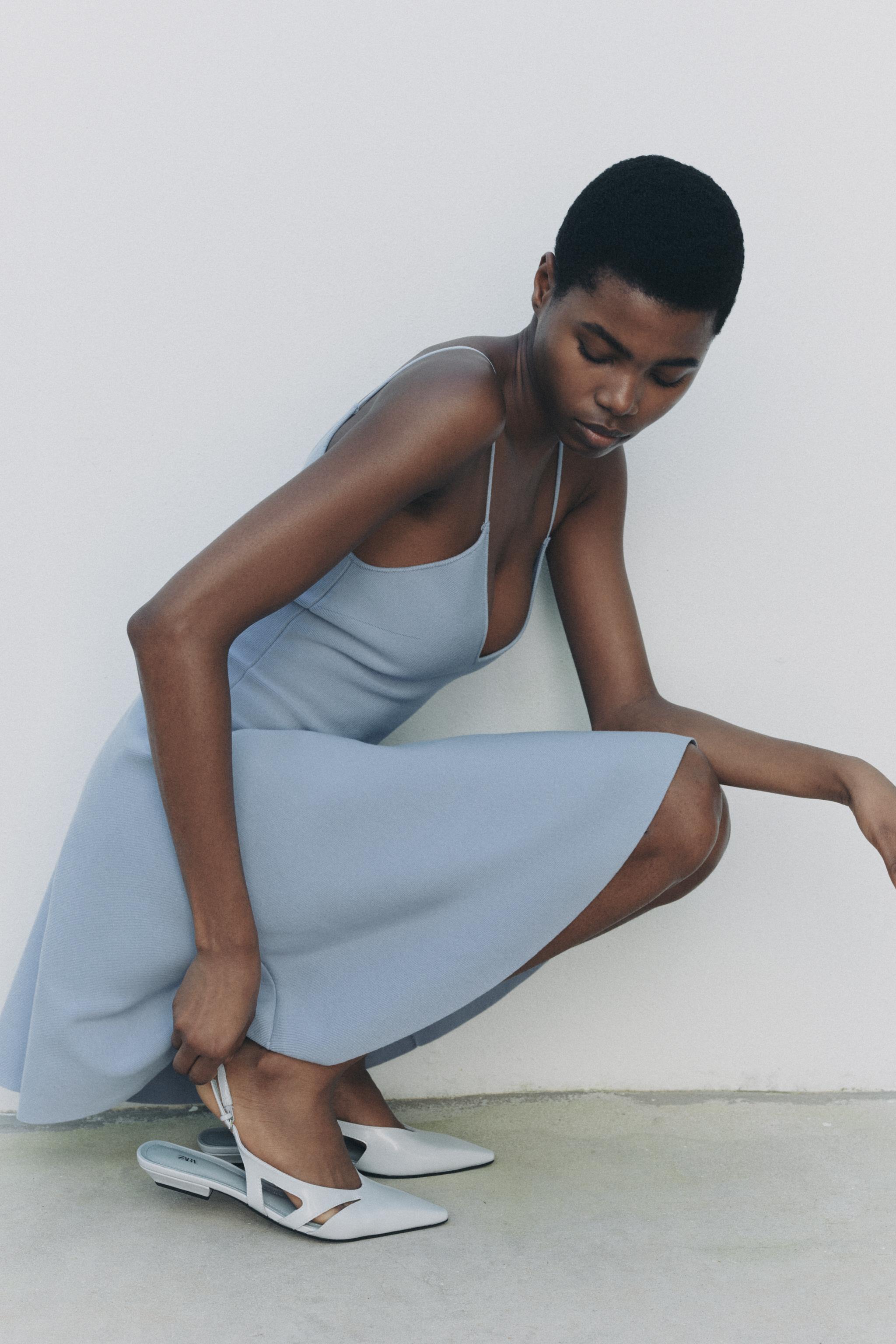 Pointed Slingback Ballerinas