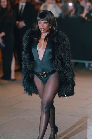 Doechii attending the Tom Ford show during Paris Fashion Week