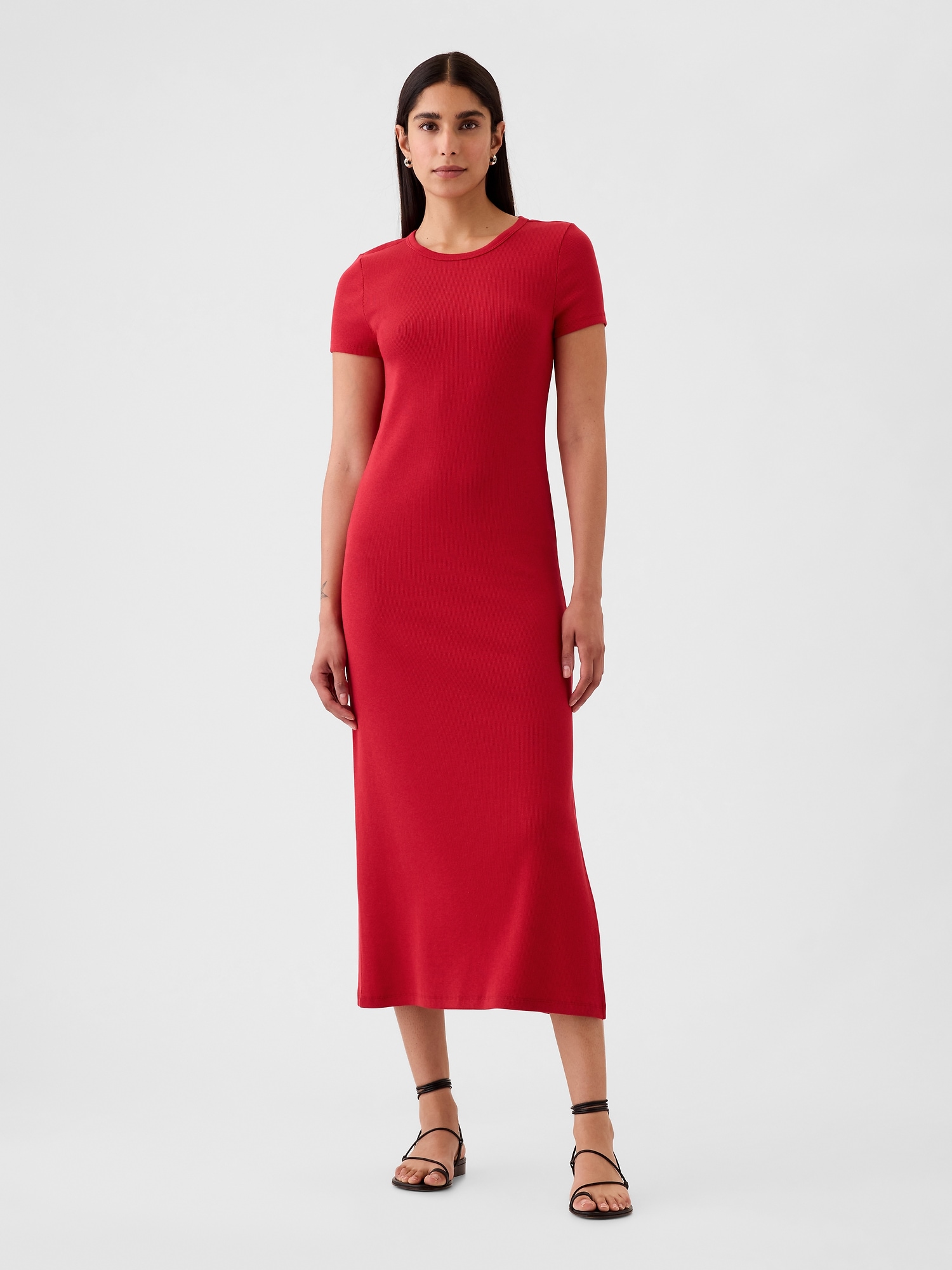 Gap, Modern Rib Maxi T-Shirt Dress