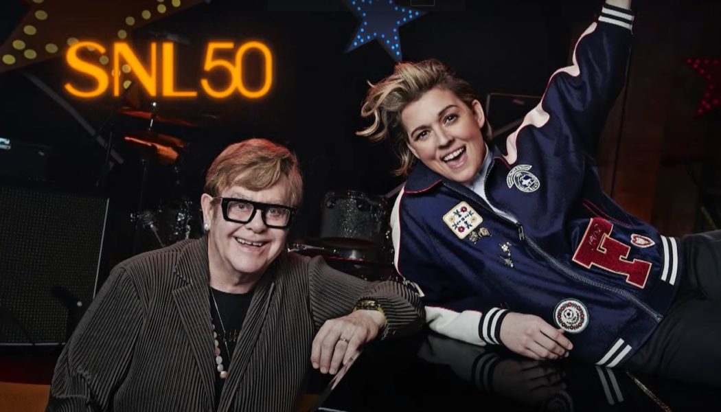 Elton John and Brandi Carlile team up for rocking SNL performance