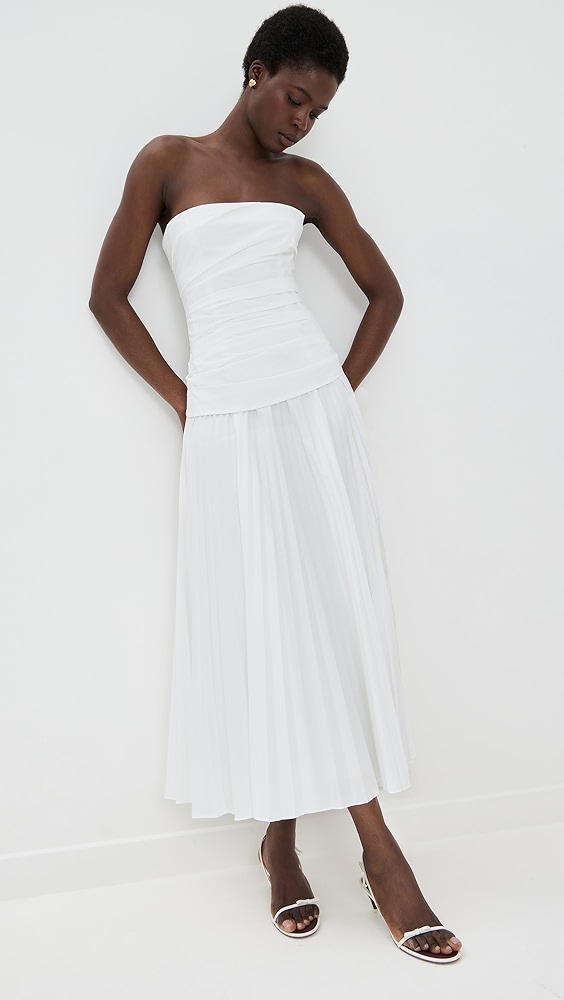 Simkhai Arie Strapless Bustier Midi Dress