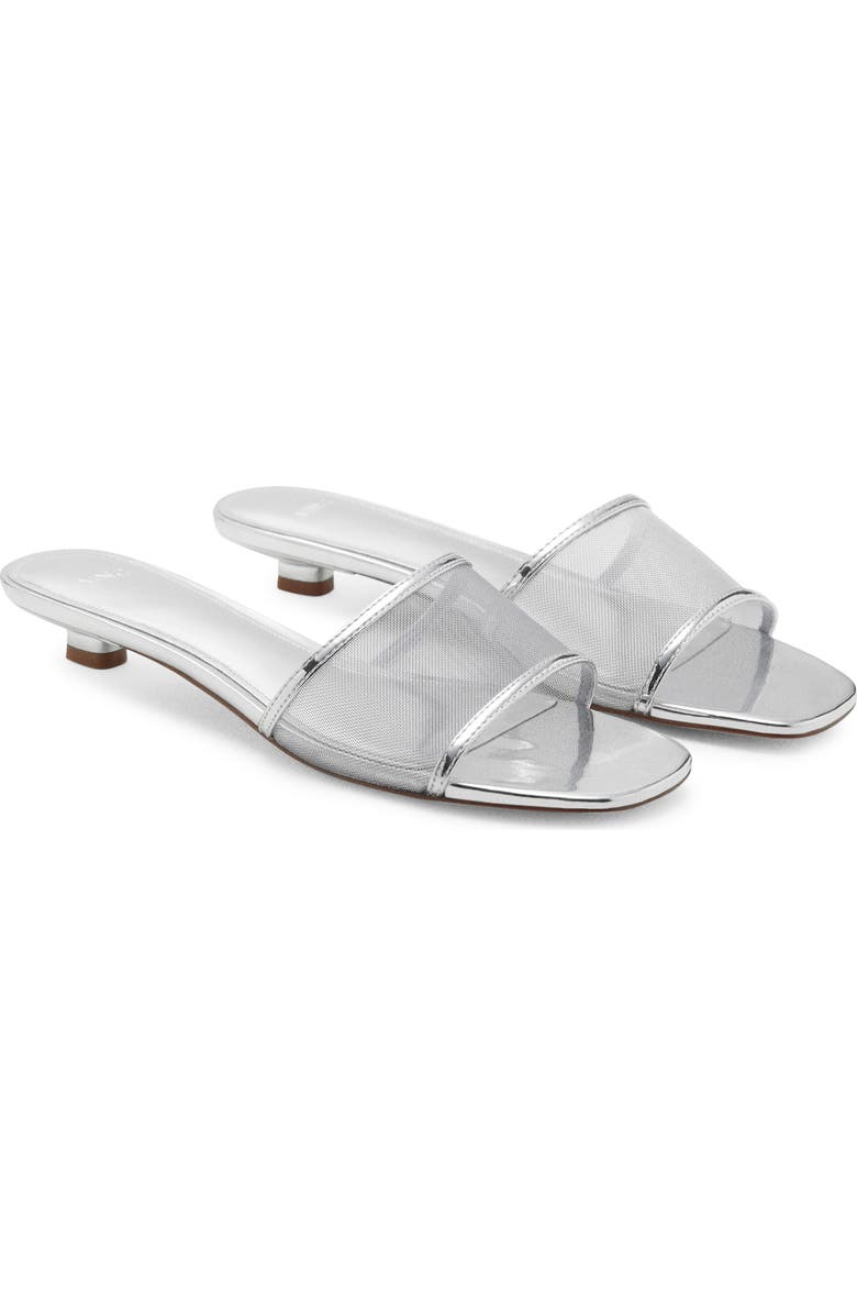 Kitten Heel Slide Sandal