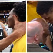 Giannis Antetokounmpo Gets Into Heated Exchange With Father of Tyrese Haliburton, X Reacts