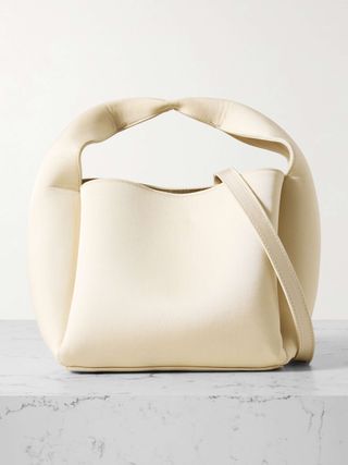 Bucket Organic Cotton-Blend Satin Tote