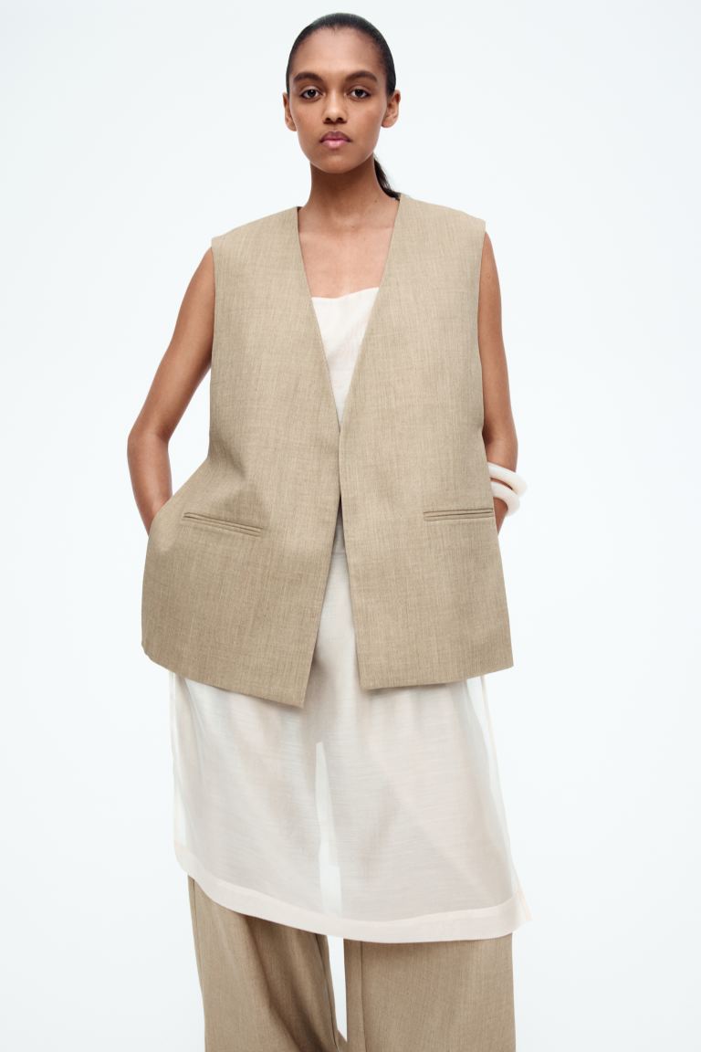Side-Slit Suit Waistcoat