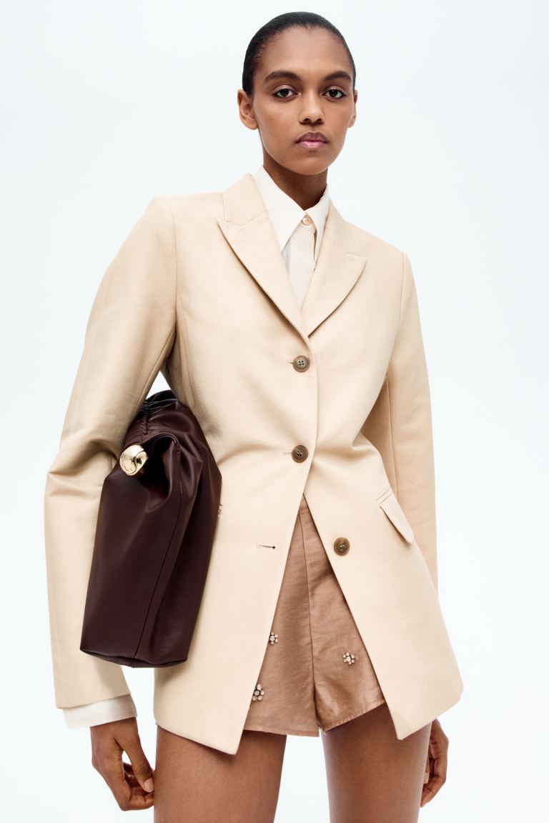 Waisted Cotton Blazer