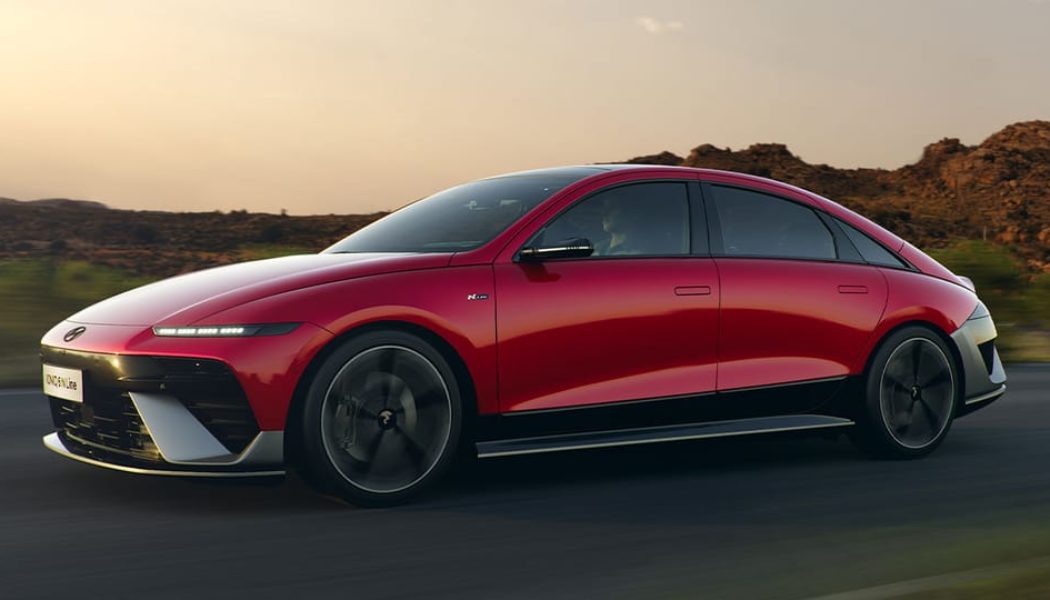 Hyundai Unveils New IONIQ 6 N Line at Seoul Mobility Show