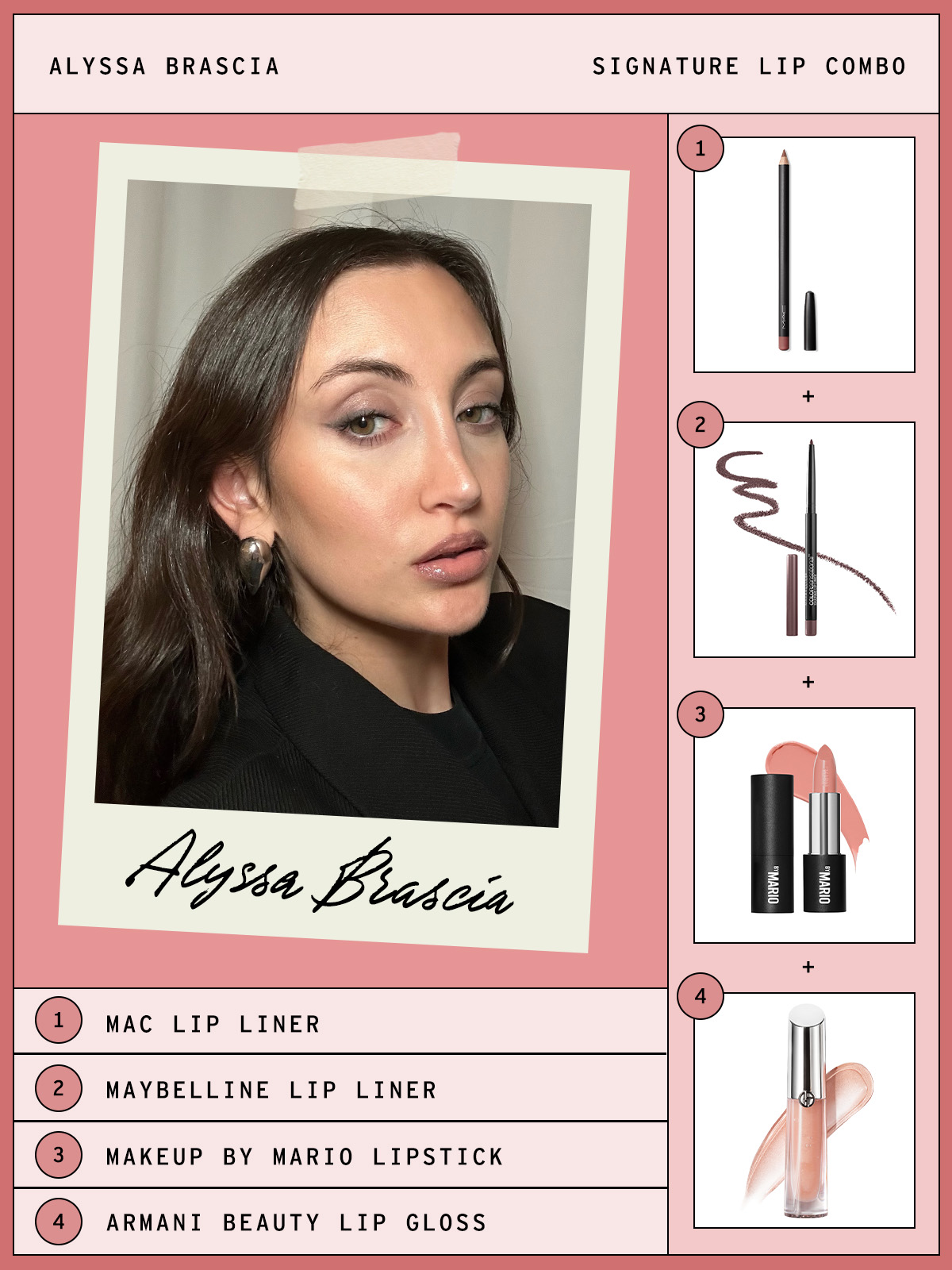 Alyssa Brascia's lip combo.