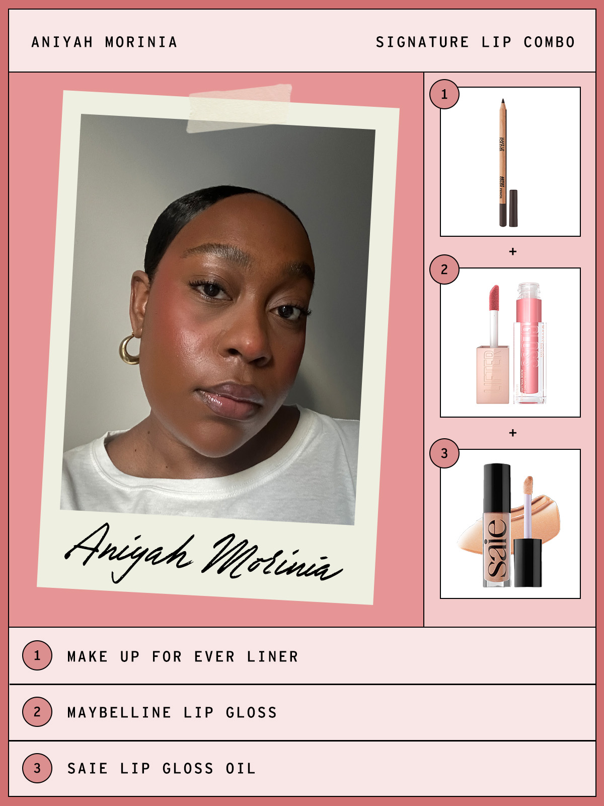 Aniyah Morinia's lip combo