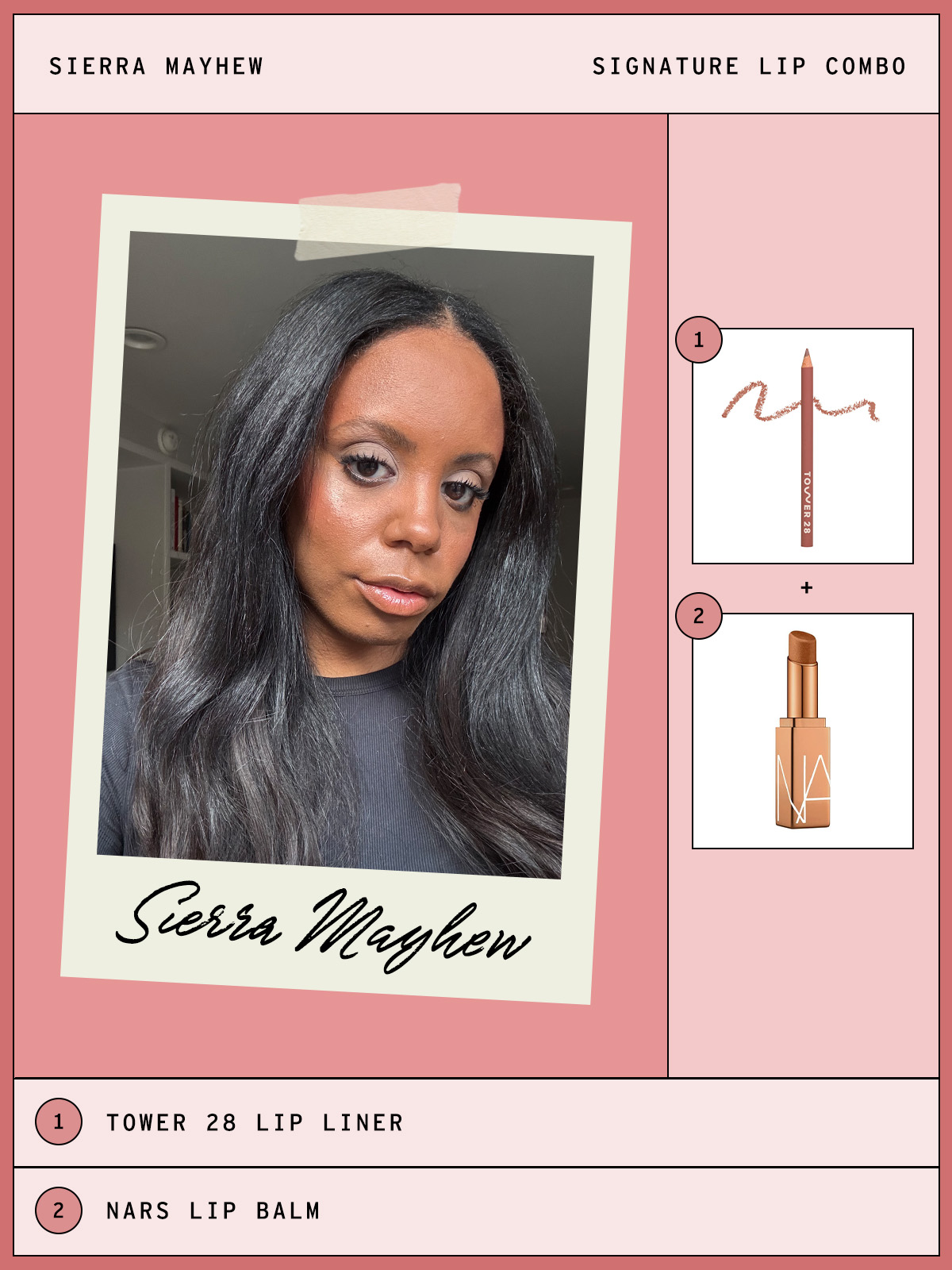 Sierra Mayhew's lip combo.