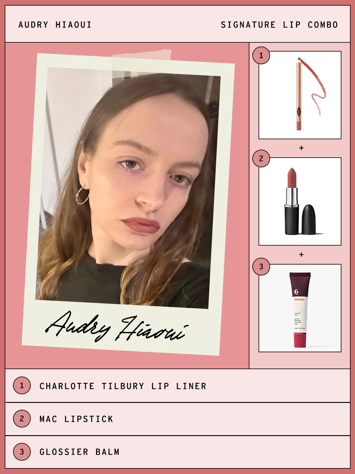 Audry Hiaoui's lip combo.