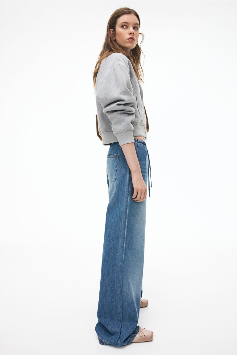 Denim Drawstring Trousers
