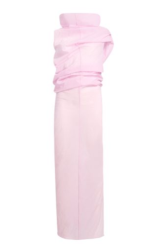 Jeanty Draped Gauze Maxi Dress